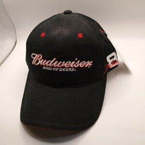 Brand New Dale Jr. #8 Black Budweiser Velcro Adjustable Hat